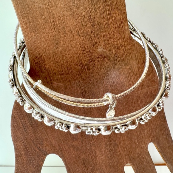 Bracelet Trio, Alex & Ani, 3 bangles - Picture 1 of 13